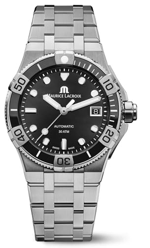Maurice Lacroix AIKON Automatic Venturer 38mm, Stainless Steel Case with White Ceramic Bezel, 30 ATM Water Resistance