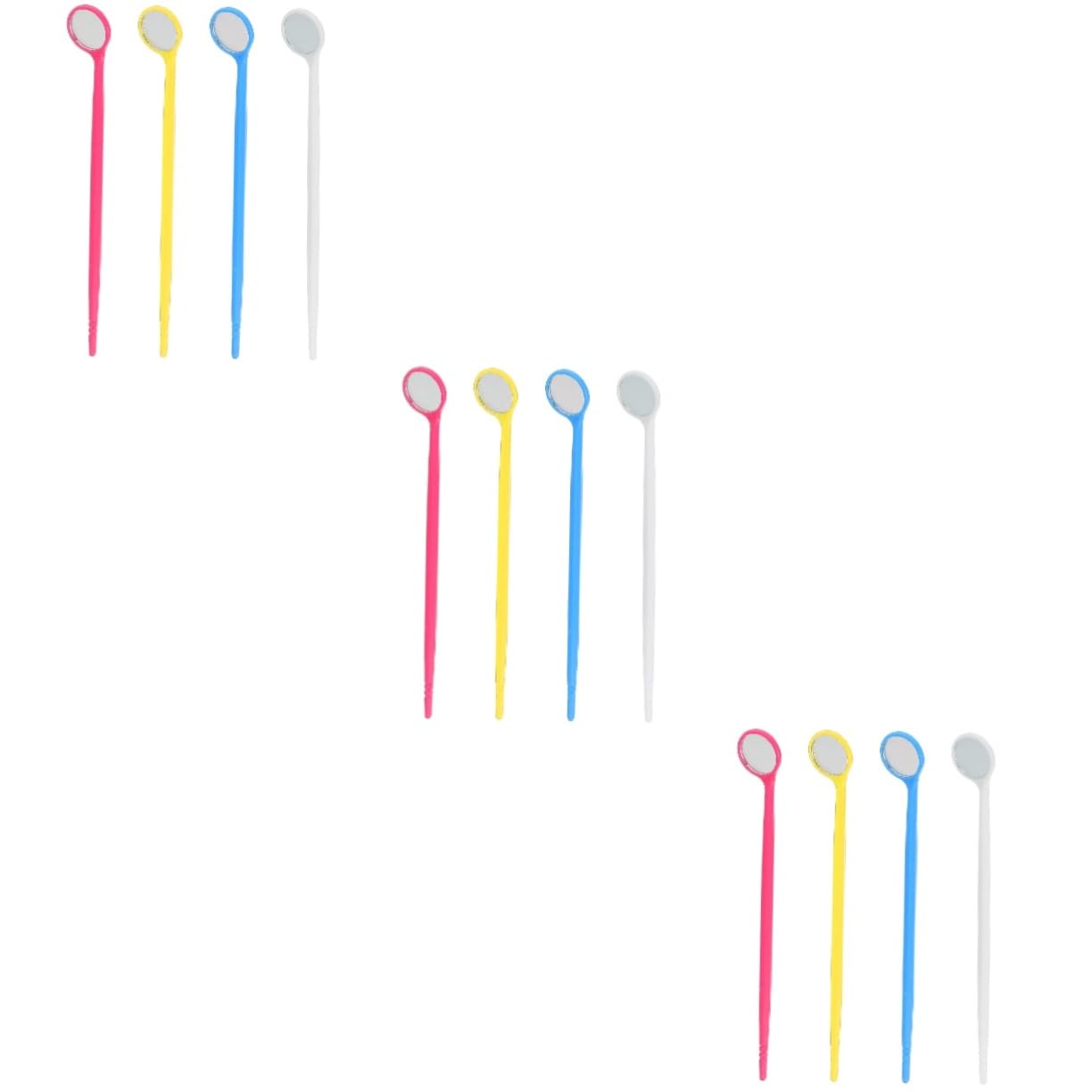 TOPBATHY 3 Set Kit Di Specchietti Per Esame Orale A Forma Di Denti Morbidi Per Adulti Con Riflettore Intraorale Specchietti Orali Specchietto Intraorale Specchietti Monouso In 20 pezzi*3