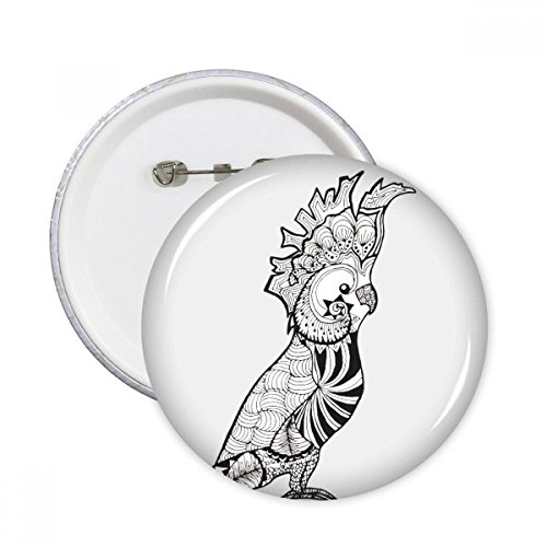 Badge oiseau mignon cadeau idéal de 5 pièces pour les amateurs de dessin