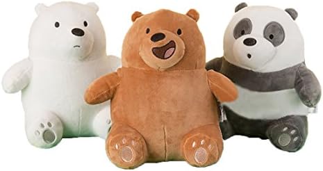 GivenzoneDolls We Bare Bears Sitting Doll Plush Pillow Cushion Stuffed Toys (Set)