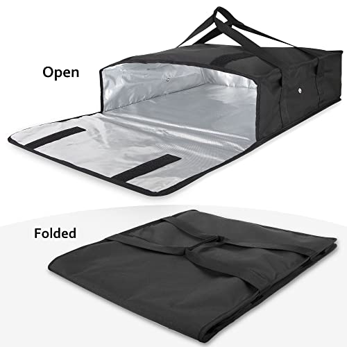 Trail Maker Pizza Carrier Insulated Bags Large For Deliveries, Insulated Pizza Carrier Delivery Bag 20X20 Food Bag For Personal And Professional Use (Black) #TOP2