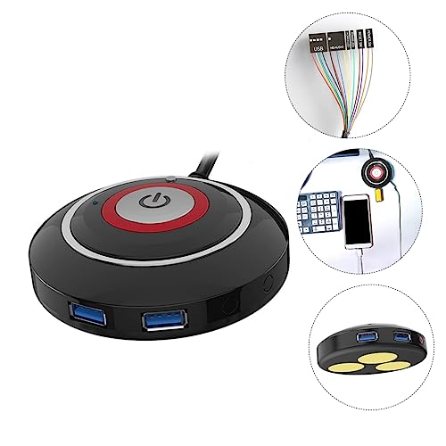 Veemoon Reset Push Button Cable USB para Gabinete de PC, Botón de Encendido y Reset para Computadora de Escritorio miniatura 2