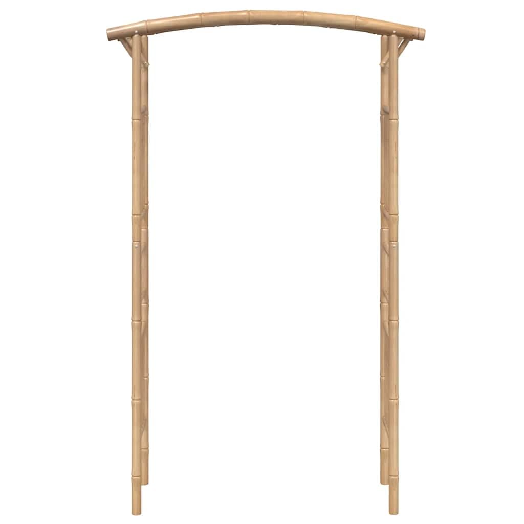 vidaXL Rosenbogen, Gartenbogen für Garten Terrasse, Rankhilfe für Kletterpflanzen, Torbogen Rosenspalier Rosenrankhilfe Pergola, Bambus