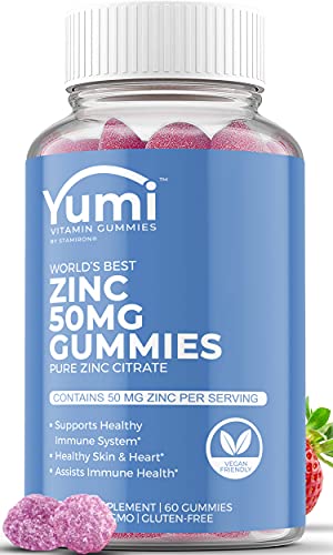 Zinc Gummies 50mg Immune Defense Support Booster for Adults Kids - Zinc Citrate Vitamin Supplement Alternative to Tablets Pills - Pectin Based Vegan Friendly, NonGMO, Gelatin Free Berry Flavor 60 Ct Zinc Gummies 50mg Immune Defense Support Booster for Adults Kids - Zinc Citrate Vitamin Supplement Alternative to Tablets Pills - Pectin Based Vegan Friendly, NonGMO, Gelatin Free Berry Flavor 60 Ct