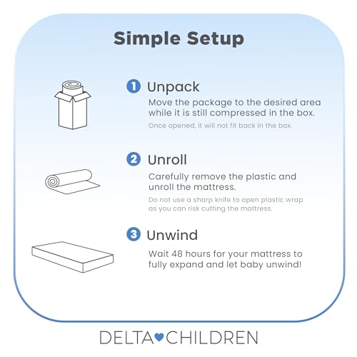 Delta Children Sweet Beginnings Dual Sided Baby Crib Mattress and Toddler Mattress, GREENGUARD Gold and CertiPUR-US Certified, Firm Plant-Based Foam, Waterproof, 5 Year Warranty, Made in USA - image 5