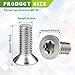 Surosha 4PCS Stainless Steel Brake Disc Rotor Screws, Brake Rotor Bolt, Automotive Steel Retaining Screws for Front and Rear, 11609271 Retaining Hardware Bolts Kit Fit for Buick Chevry Suburban (4PCS)