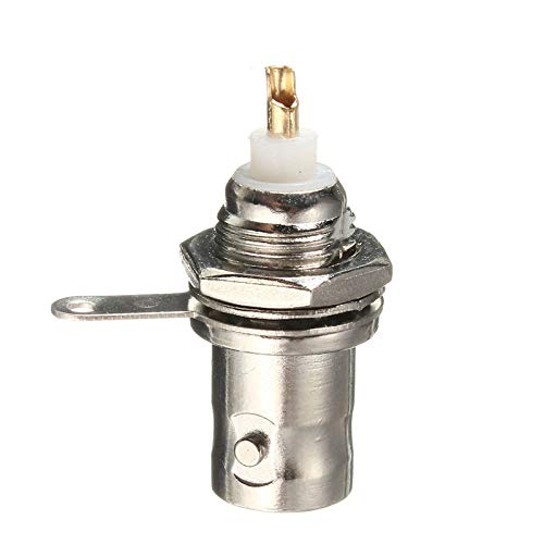 50 Pcs of BNC Socket Female Chassis Panel Mount Socket Coaxial Connectors 50 Ohm BNC Female Plugs