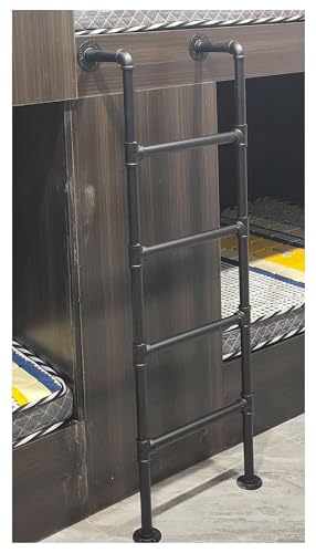 Escalera de litera de metal resistente y escalera de escape de 160 cm para buhardilla y sótano, ideal para barcos y literas interiores, diseño seguro y duradero