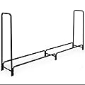 GOFLAME 8ft Firewood Log Rack, Heavy Duty Wood Storage Holder Stacker for Outdoor Fireplace, Fire Pit, Easy Assembly