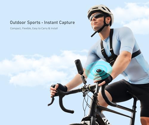 Image of 4-in-1 Wearable Ring Camera Remote, Rechargeable Waterproof Gloves-Friendly Clicker, One-Touch Shutter & Video for Vlog Bike Motorcycle Ski Hike Fishing, Fits Insta360 DJI GoPro iOS Android