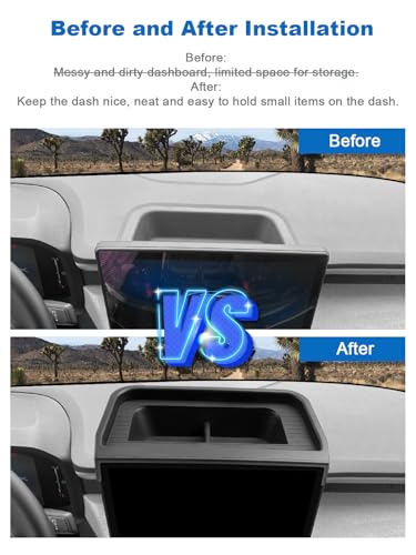 Image of CDEFG 2025 2026 Ford Maverick Center Console Dash Screen Organizer 13.2-Inch Dashboard Behind-Screen Storage Box Truck Accessories