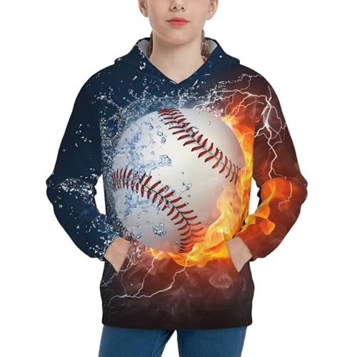 American Flag Baseball Hoodie Youth Hooded Sweatshirt 3D Digital Printed With Pockets Tops3