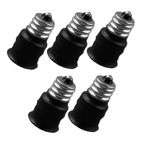 KONTONTY 5 Piezas Adaptador de Bombilla de Convertidor de Base para Lámparas LED y Fácil de Instalar Compatible con Múltiples Entornos como Hogar y Oficina