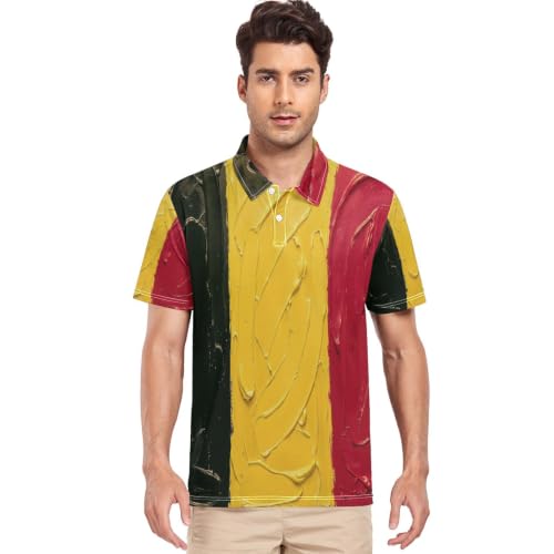 Polo de golf Belgique artistique GuoChe - T-shirt manches courtes respirant
