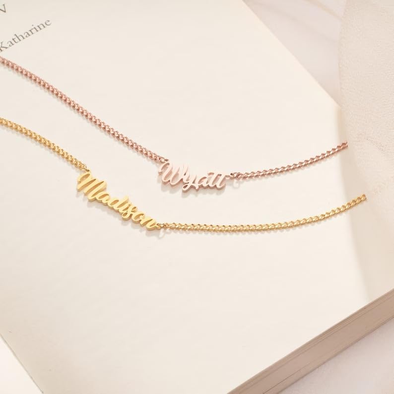 EVER2000 Custom Tiny Name Necklace Personalized Dainty Name Plate Necklaces for Women Personalized Birthday Christmas Jewelry Gifts - Image 6