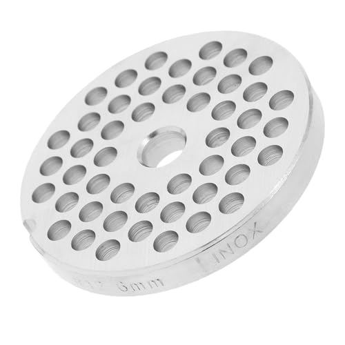 POPETPOP Accesorios para para picadora de carne piezas de repuesto de de carne placa de molienda cuchillas para picar carne Acero inoxidable Silver
