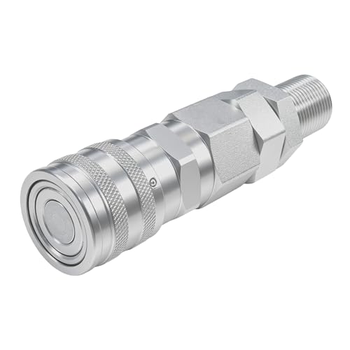 Image of Replacement for CAT 193-8335 1938335 Replacement Female Hydraulic Flat Face Quick Coupler for Wheel Loaders 906H 906H2 907H 907H2 908H 908H2