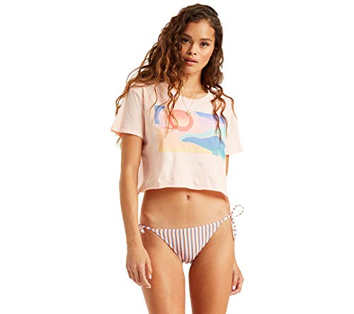 Billabong Women's Graphic Crop Tee, Artist View Peach, S