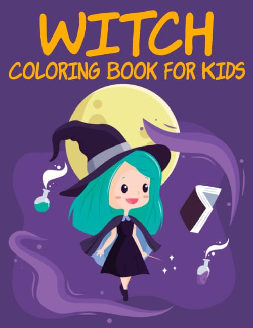 Witch Coloring Book for Kids: Cute Witches Coloring Book