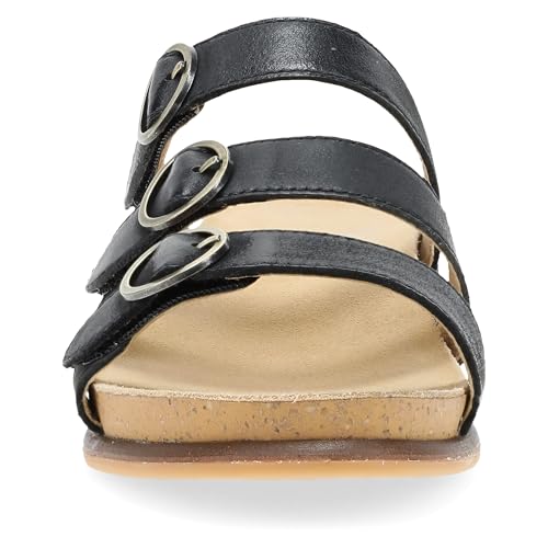 Image of Dansko Campbell Slip-On Wedge Sandal for Women -Low Profile Wedge with Arch Support, Adjustable Fit for Walking Comfort