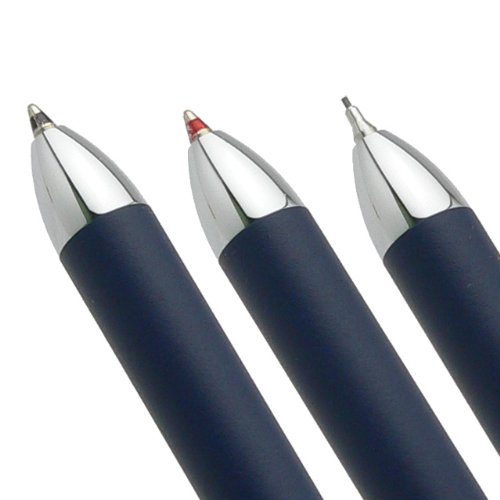 Cross Limited Edition Tech3 Satin Blue Multi-function Pen - 0.5 MM Lead Size Pencil , Black Ink Refill , and Red Ink Refill in One Pen.