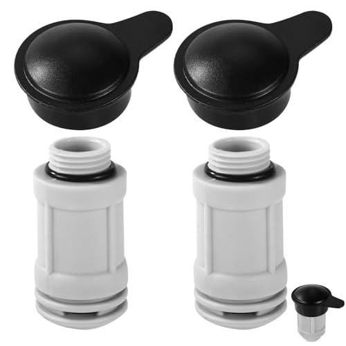 Lyreh 12363 12373 Air Jet Valve & Jet Valve Cap, Pool Air Induction Valves Replacement Parts for Above Ground Swimming