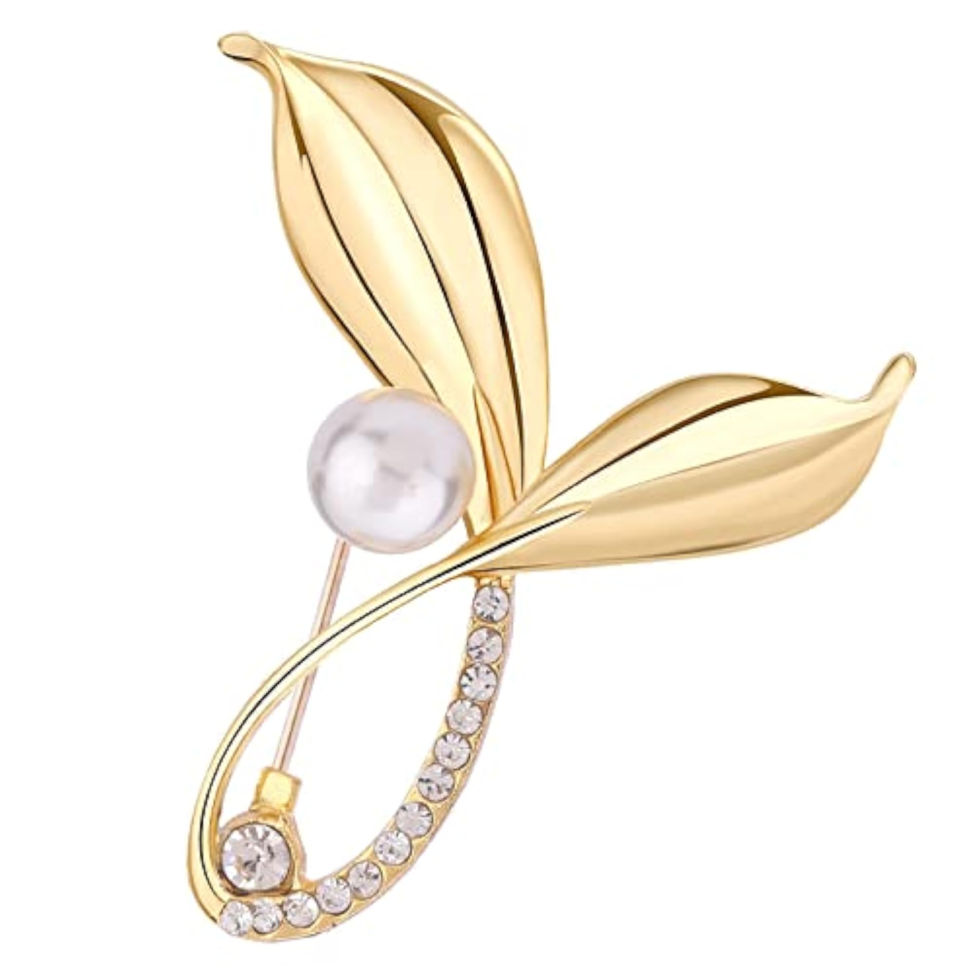 Elegant Lightweight Collar Pin Lapel Brooch for Women, Versatile Accessory