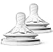 Philips Avent SCF041/27 Lot de 2 tétines Natural débit nouveau-né 1 trou - 0 Mois+