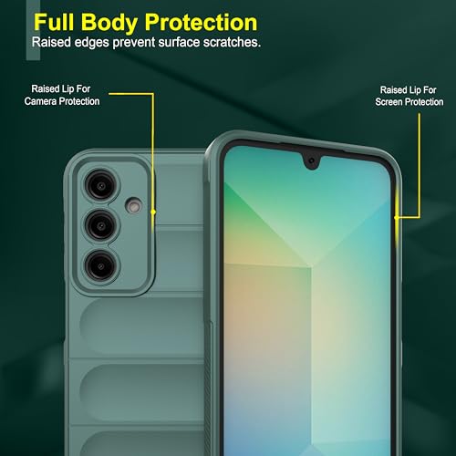 Image of Zapcase Back Case Cover for Realme C75 5G | Compatible for Realme C75 5G Back Cover | Liquid Silicon Magic Case with Camera Protection | Dark Green