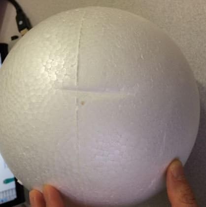 8 inch (20 cm) Smooth Foam Ball for Crafts, School and Modeling Projects