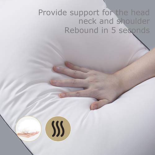 BedStory 2 Pack Sleeping Pillows, Down Alternative Dust Mite Resistant & Hypoallergenic, Bed Pillows for Shoulder/Neck… - Image 3