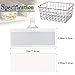 Wire Shelf Label Holder, ELEMGULY 70PCS Plastic Basket Label Holders with Tight Snap Lock, Reusable Bins Basket Labels Clip with Paper Label Inserts for Home Market Office (3 x 1.38 Inch)