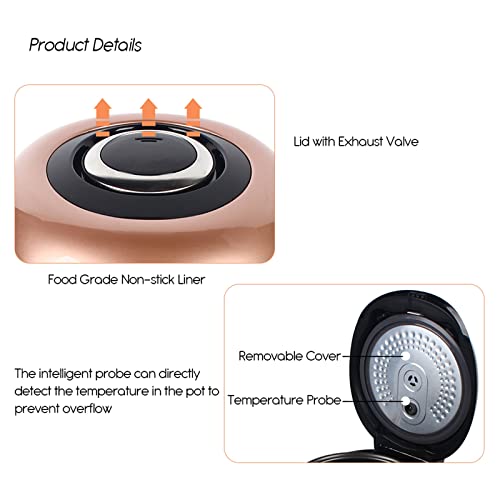 110V Commercial Pearl Pot, 5L Automatic Pearl Tapioca Cooker Touchscreen Milktea Pearl Maker for Boba Tea & Bubble Tea & Milk Tea, Tapioca Pearls for Bubble Tea Boba Maker