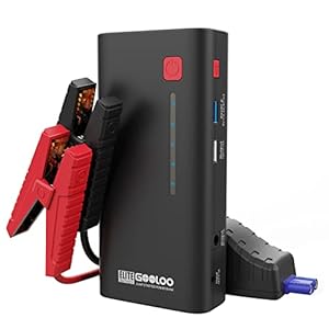 GOOLOO Jump Starter Power Pack, 1200A Peak 18000mAh (Up to 7.0L Gas or 5.5L Diesel Engine), 12V Portable Car Battery…