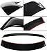 Cuztom Tuning Fits for 2003-2008 Toyota Corolla JDM Smoke Tinted Rear Roof Aero Rain Sun Window Visor