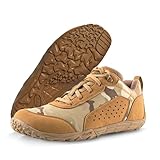 Belleville Mini-Mil MM004 Barefoot Shoes for Men - Breathable Zero Drop Shoes with Shock-Dispersing Midsoles and Flexible, Slip-Resistant Outsoles, Coyote/Multicam Arid - 11.5 W