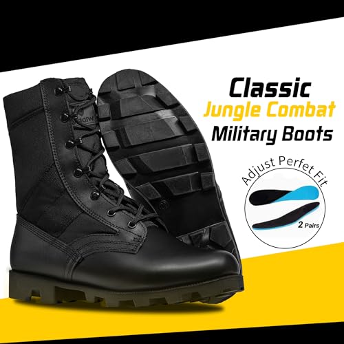 men39s military jungle combat boots 8 inch lightweight motorcycle tactical boot police army botas