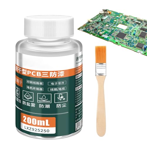Revestimiento conformado para electrónica - 200 ml Fuerte fluidez a prueba de agua - Sellador aislante de revestimiento conformado, PCB Coati coformado de secado rápido - Para teléfonos móviles Repar