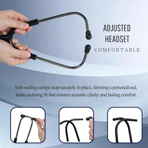 Image of Stethoscope Replacement Tube Black-Finish Tubing fits for Littmann III