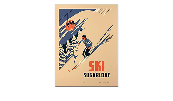 70年代 ビンテージ SKIPOLES＆SKI スキー デザイン ポスター