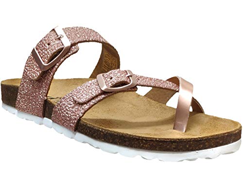 PLAKTON Bombay Desert Mirror Mate Mujer Tong Rosa Claro Metalizado, Rosa (Rose Salmon), 35 EU