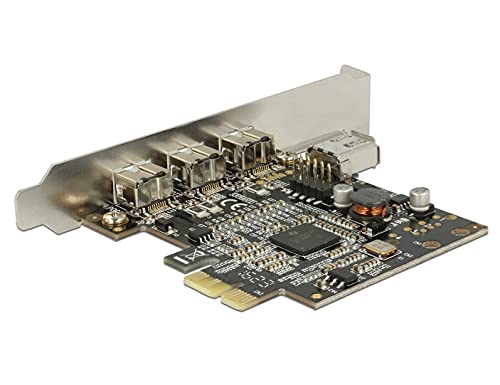 Delock 89864 PCI Express Karte > 3 x extern FireWire B + 1 x intern FireWire A