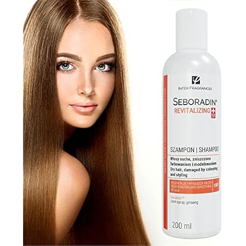 SEBORADIN REVITALIZING Hair Shampoo for Dry Damaged Color Hair 200 ml | Hair Repair & Protection | Strengthening Shampoo | Hair & Scalp Treatment | Moisturizing Nourishing Hair Care Hair Products Cover