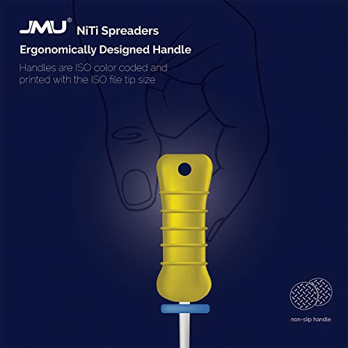Jmu Endodontic Root Canal Files,Niti Hand Use Spreaders,15#-40#,21Mm,6Pcs/Box #TOP1