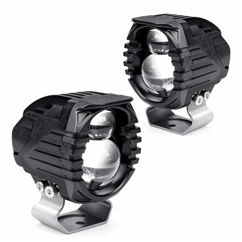 myTVS AU-2L Bi-Focal LED Auxiliary Light for Cars & Bikes 45W High Beam, 30W Low Beam, 4800LM/3200LM, Die-Cast Aluminium, 5500K, IP67 Waterproof,...