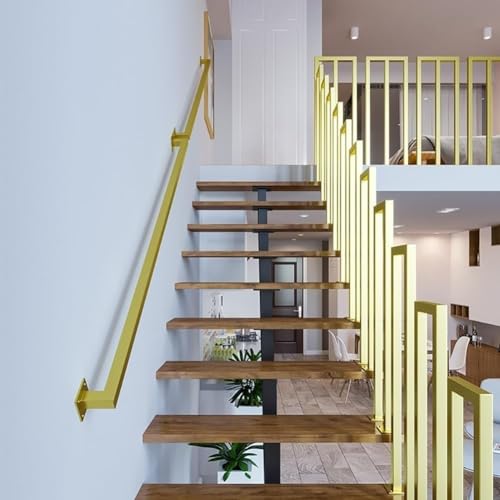 Rampe d'escalier pour grenier et couloir support en U or 100cm - 7