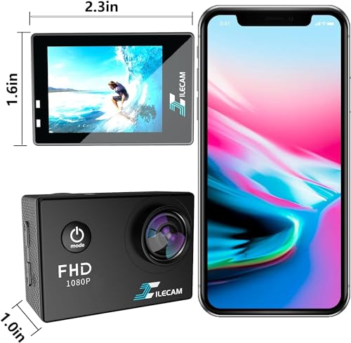Xilecam X200 Action Camera 1080P 30Fps Sports Camera 40M/131Ft Underwater Waterproof thumb #5