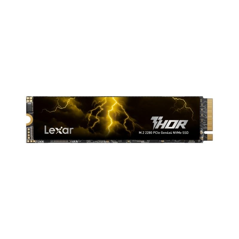 Lexar Thor Pro SSD da 1TB, SSD M.2 2280 PCIe Gen4 NVMe, Fino a 6.000 MB/s, Unità a Stato Solido Interna ad Alte Prestazioni, Compatibile con PS5, Laptop e Desktop, per Giocatori e Creatori