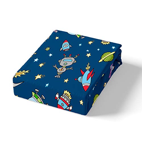 Feelyou Conjunto de capa de edredom Galaxy para crianças, meninos e meninas, adolescentes, espaço si
