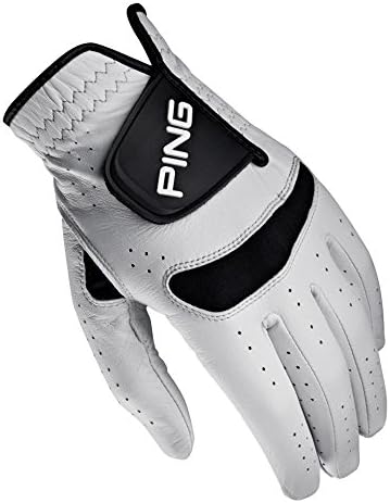 PING New RH Sensor Sport White/Black Solite Cabretta Leather Golf Glove Mens (S)